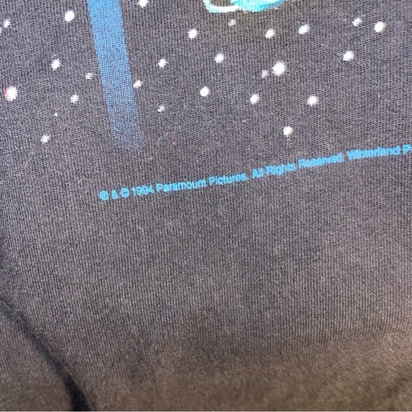 Hanes Black Star Trek Graphic Tee with Blue and Red Accents Sz XL - Picture 3 of 10